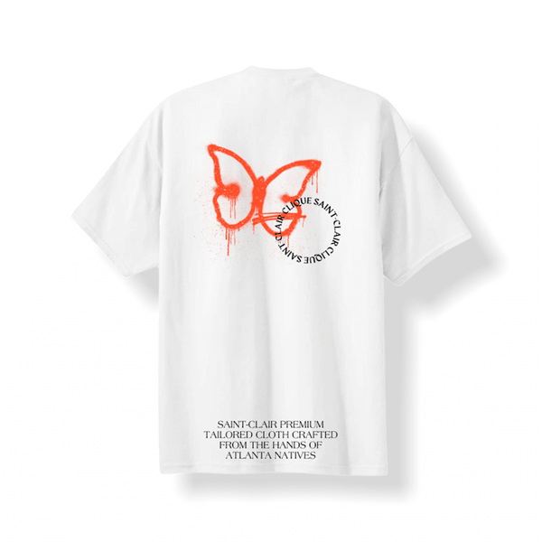 BUTTERFLY WHITE TEE